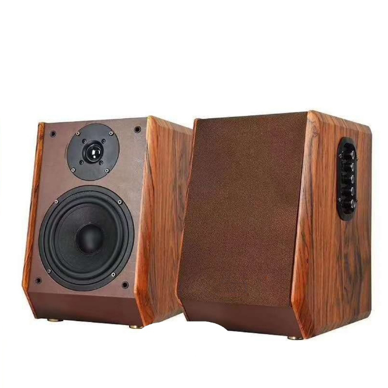 Vofull 4 Ohm Hifi Wooden Bookshelf Speakers with 1W Distortion Factor