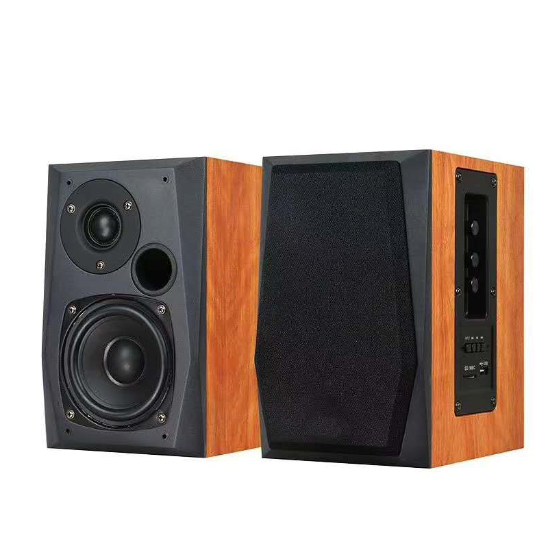 Vofull 4 Ohm Hifi Wooden Bookshelf Speakers with 1W Distortion Factor