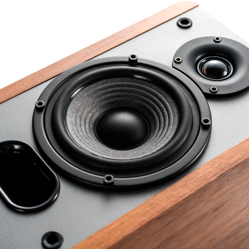 Optical Input Connectivity Vofull 2.0 Portable Home Theatre System Audio Bookshelf Speaker for Computer Phone Bookshelf