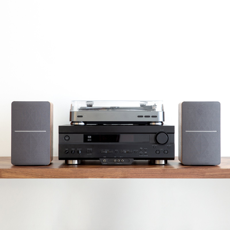 Optical Input Connectivity Vofull 2.0 Portable Home Theatre System Audio Bookshelf Speaker for Computer Phone Bookshelf
