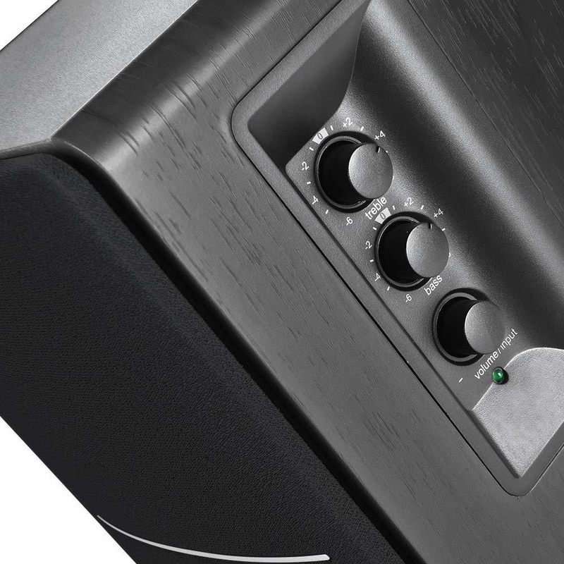 Vofull 2.0 Bookshelf Speaker System - 2x20W RMS, 5.25" Bass & 1" Treble