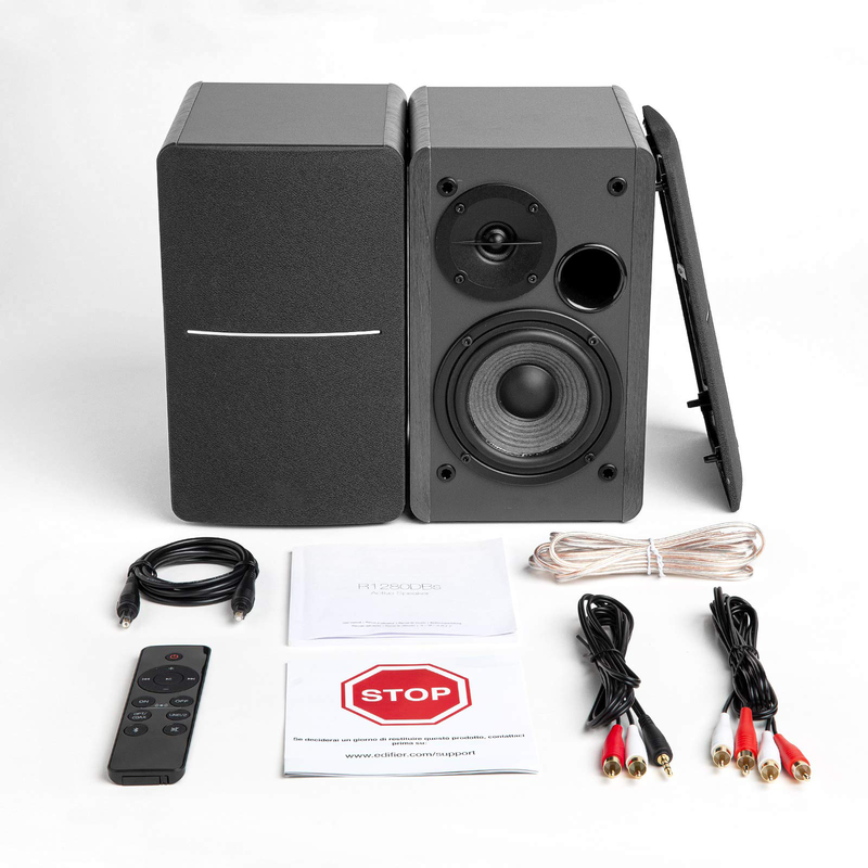 Vofull 2.0 Bookshelf Speaker System - 2x20W RMS, 5.25" Bass & 1" Treble